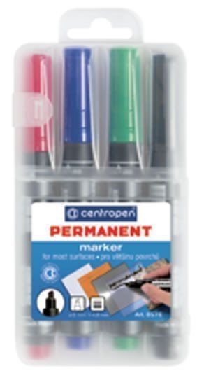 Centropen popisovač 8576 permanent 4 ks