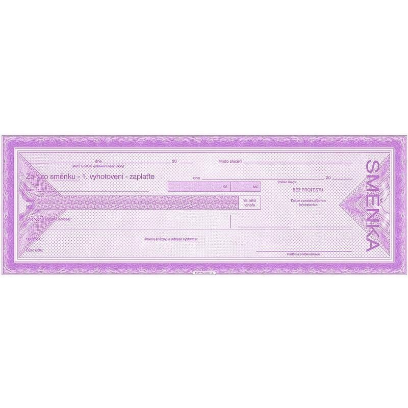 Směnky cizí zaplaťte 10 listů