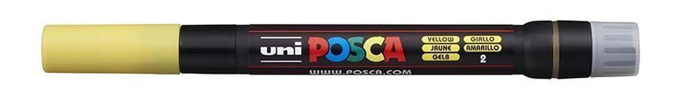 Posca štětcový popisovač - žlutý