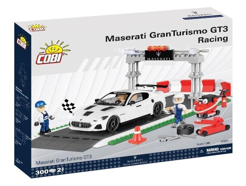 Stavebnice COBI - MASERATI GRAN TURISMO GT3 Racing set 300 kostek 2 figurky