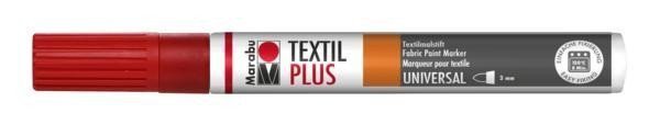 Marabu Popisovač na tmavý textil/červený 3 mm
