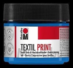 Marabu textilní barva na sítotisk a linoryt/modrá 100 ml