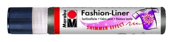 Marabu kontura na textiltřpytivá černá 25 ml
