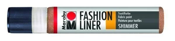 Marabu kontura na textiltřpytivá měděná 25 ml