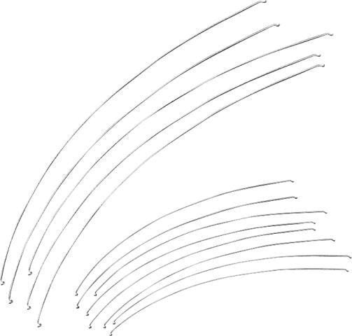 Ohebné drátky 18 ks 15cm - 25 cm