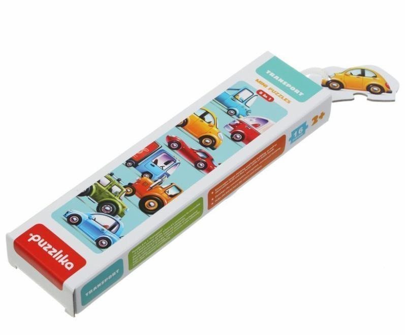 Puzzlika 15245 Dopravní prostředky - puzzle 8 dopravních prostředků 16 dílků