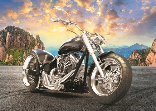 Trefl Puzzle Černá motorka / 500 dílků