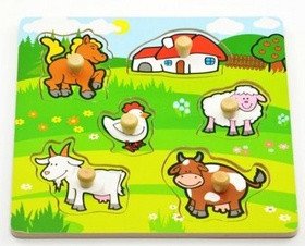 Moje první zvířátka - Vkládačka 6 ks