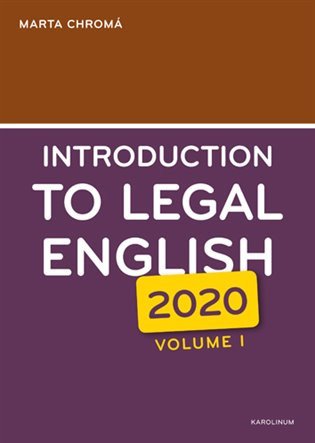 Introduction to Legal English Volume I. – Chromá Marta (2020)