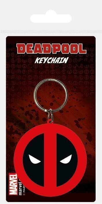 Klíčenka gumová Deadpool logo