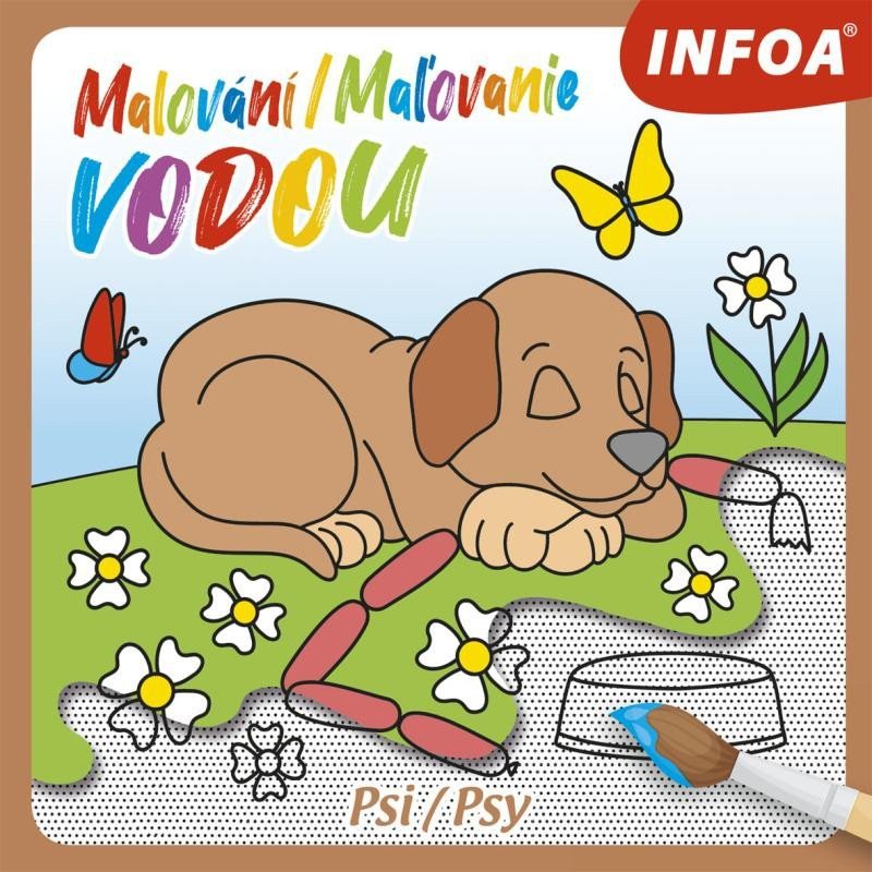 Malování Maľovanie vodou - Psi