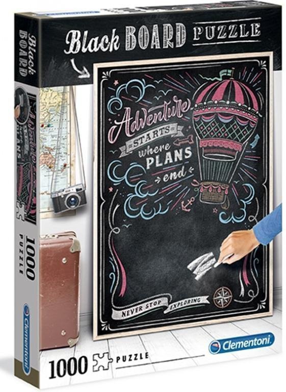 Clementoni Puzzle Black Board Cestování 1000 dílků