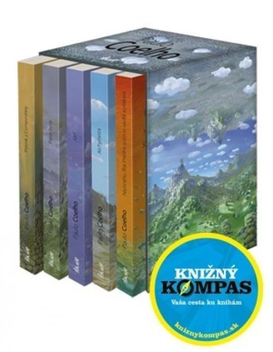 Paulo Coelho – darčekový box Alchymista Alef Na brehu Rio Piedra som si sadla a plakala Piata hora Pútnik z Compostely