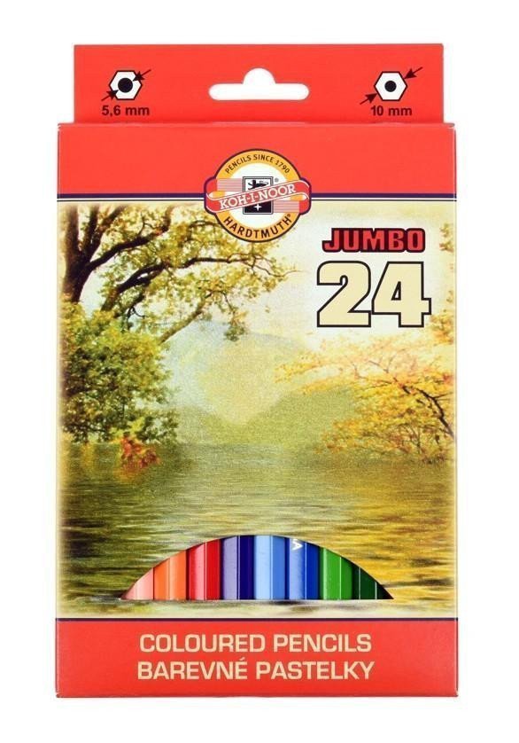Koh-i-noor pastelky JUMBO - krajina 24 ks