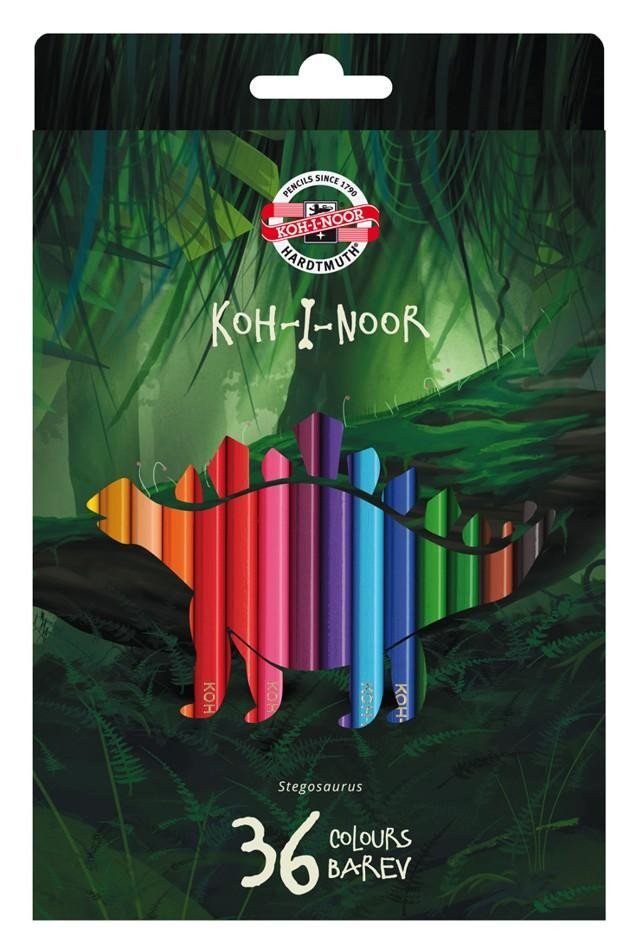 Koh-i-noor pastelky Dino školní 36 ks