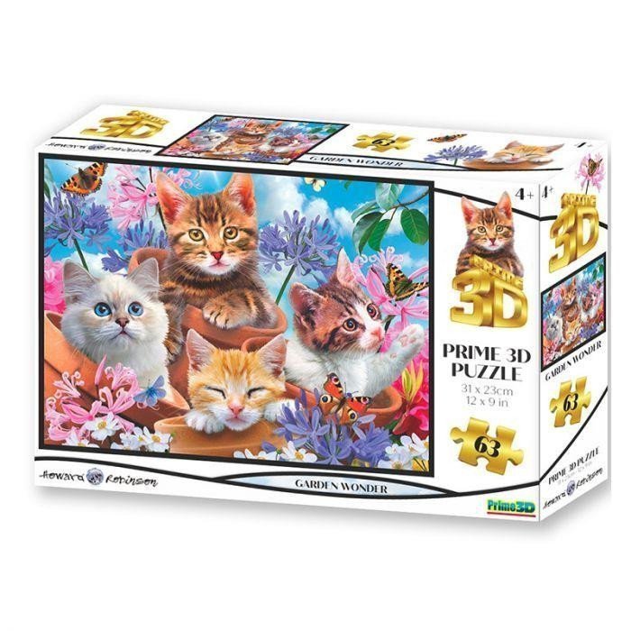 Puzzle 3D - Zahrada 63 dílků