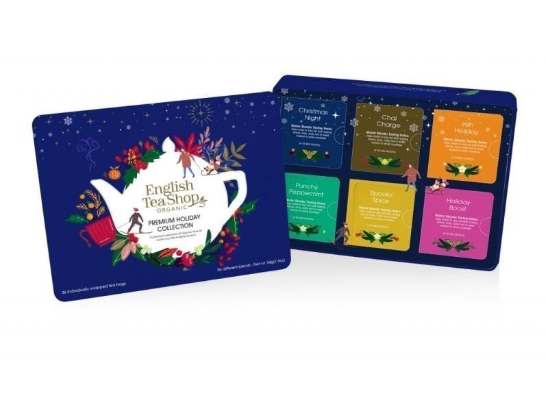 English Tea Shop Čaj Premium Holiday Collection bio vánoční modrá 54 g 36 ks