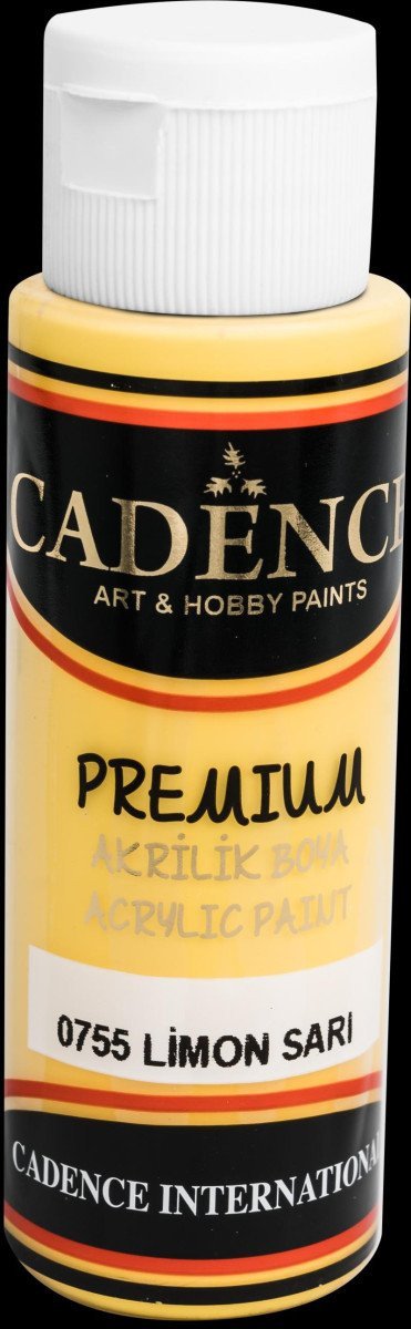 Akrylová barva Cadence Premium - žlutá 70 ml