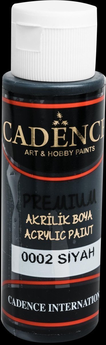 Akrylová barva Cadence Premium - černá 70 ml