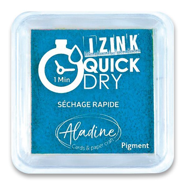 Razítkovací polštářek IZINK Quick Dry rychleschnoucí - tyrkysový