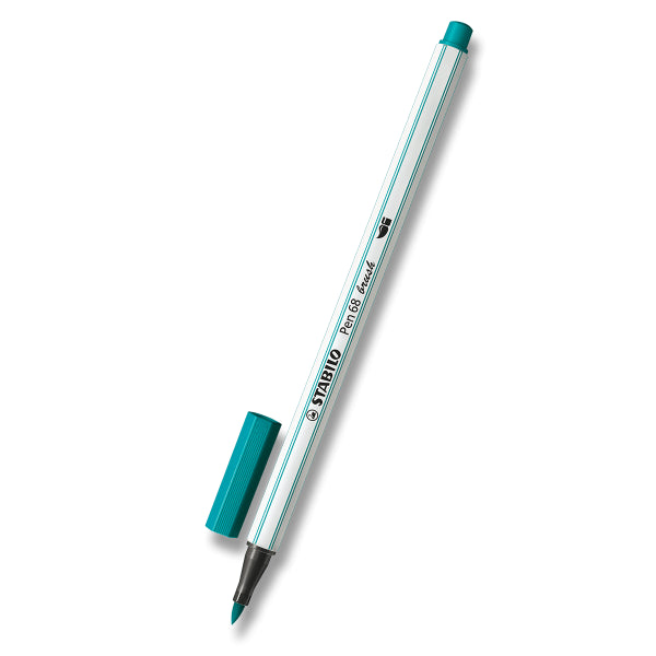 Fixa STABILO Pen 68 brush tyrkysová