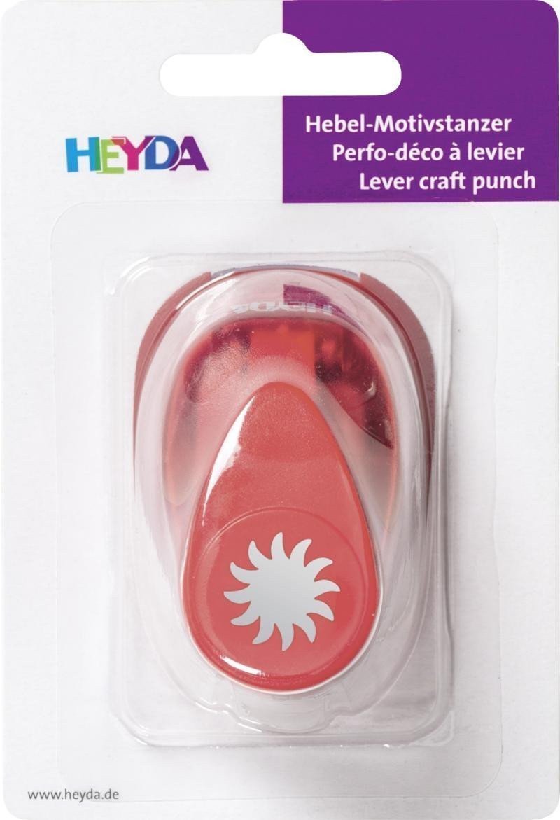 HEYDA Ozdobná děrovačka velikost S - sluníčko 16 cm
