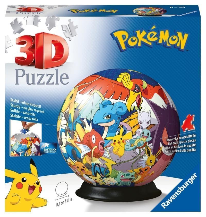 3D Puzzle-Ball Pokémon 72 dílků