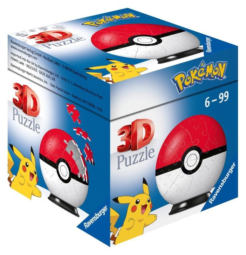 3D Puzzle-Ball Pokémon 54 dílků