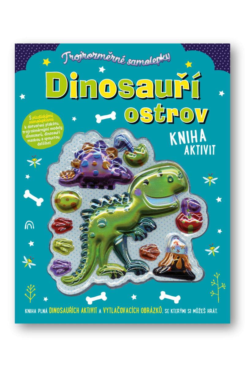 Trojrozměrné samolepky Dinosauří ostrov – Lynch Stuart