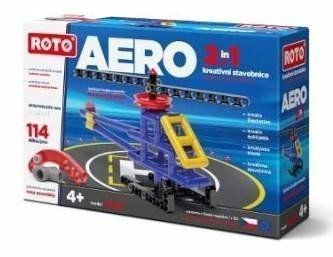 ROTO Stavebnice 2v1 Vrtulník 114 dílků