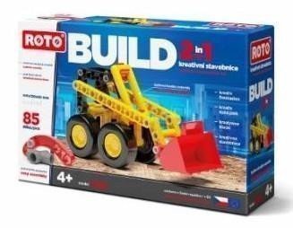 ROTO Stavebnice 2v1 Buldozer, 85 dílků