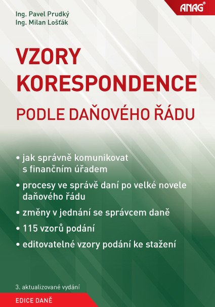 Vzory korespondence podle daňového řádu – Prudký Pavel
