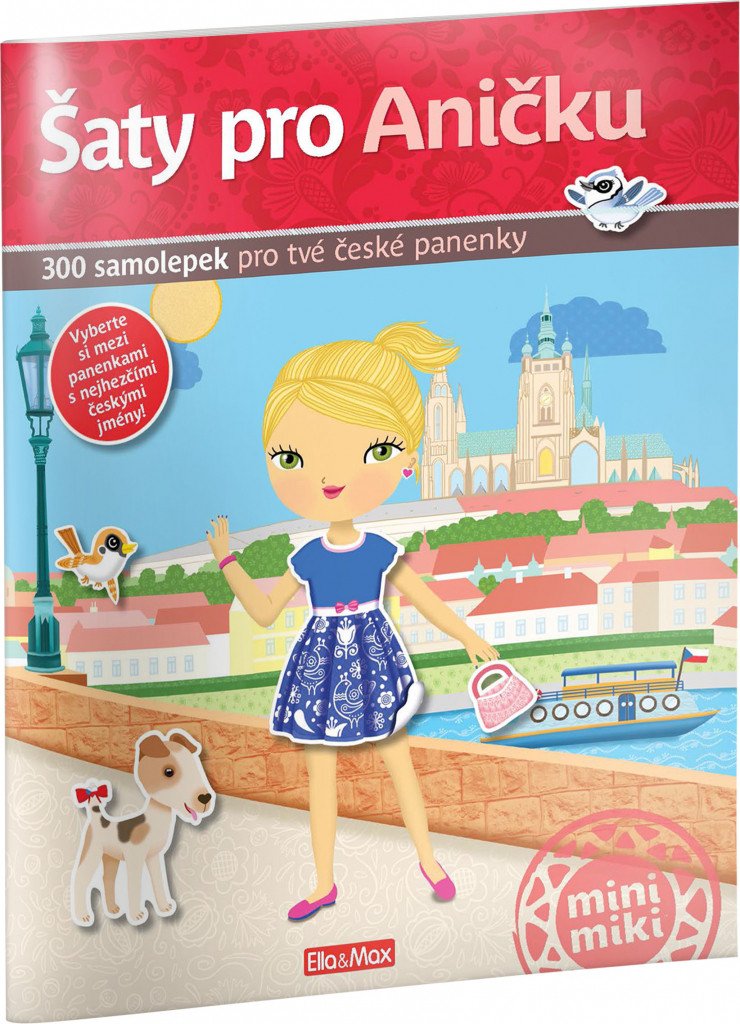 Šaty pro Aničku - 300 samolepek pro tvé české panenky