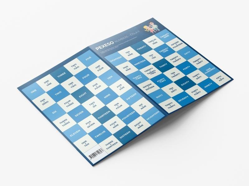 Anglické pexeso - NumbersČísla II