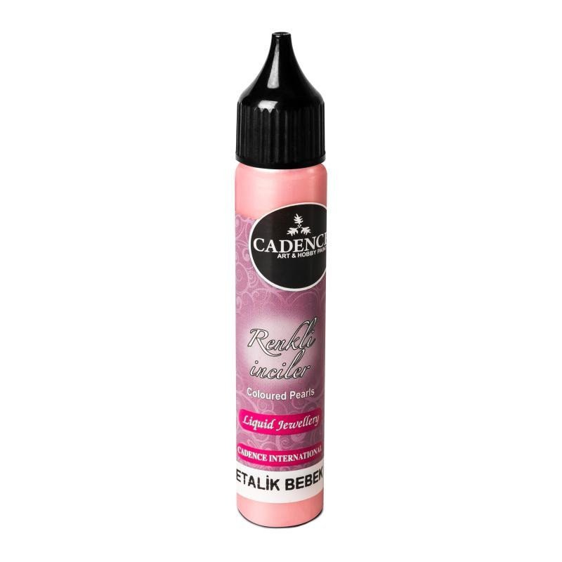 Tekuté perly metalické Cadence - Růžová 25 ml