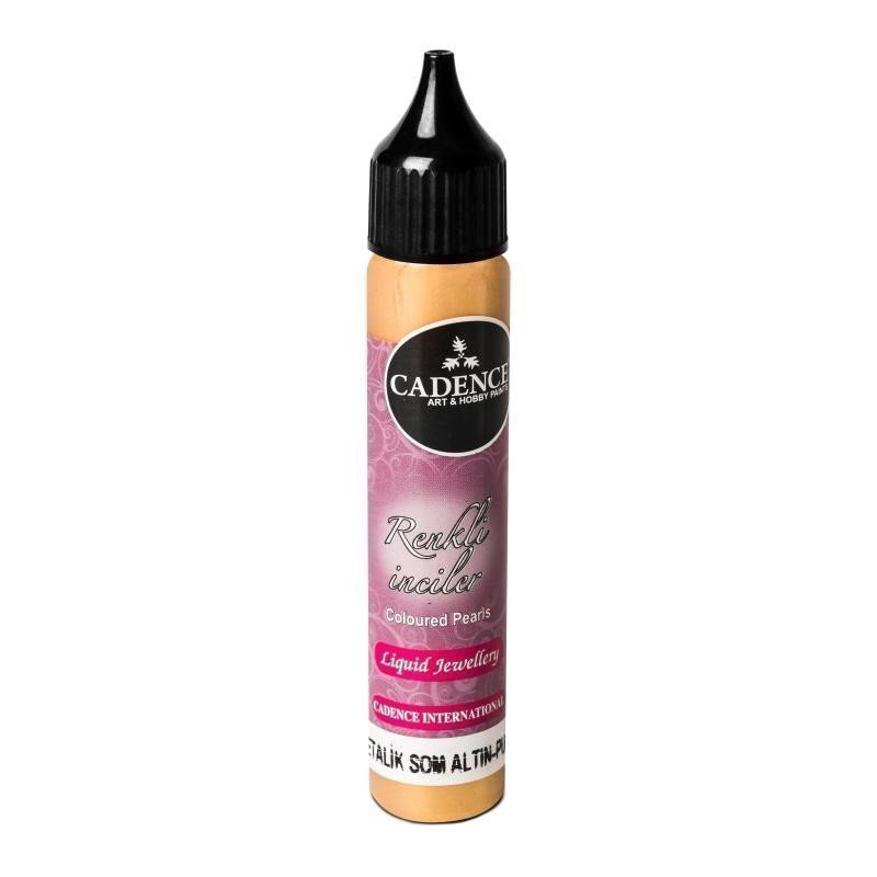 Tekuté perly metalické Cadence - Zlatá 25 ml