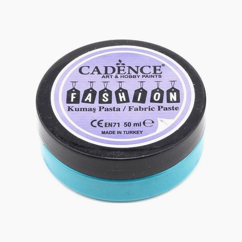 Reliéfní pasta na textil Cadence - tyrkysová 50 ml