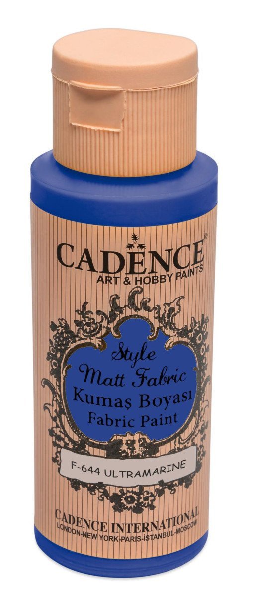 Textilní barva Cadence Style Matt Fabric - modrá námořní 50 ml