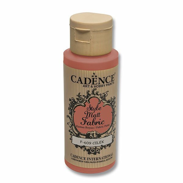 Textilní barva Cadence Style Matt Fabric - jahodová / 50 ml