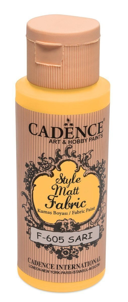 Textilní barva Cadence Style Matt Fabric - tmavě žlutá 50 ml