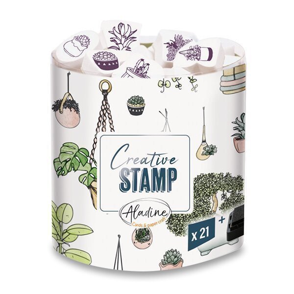 Razítka Creative Stamp - Rostliny 21 ks