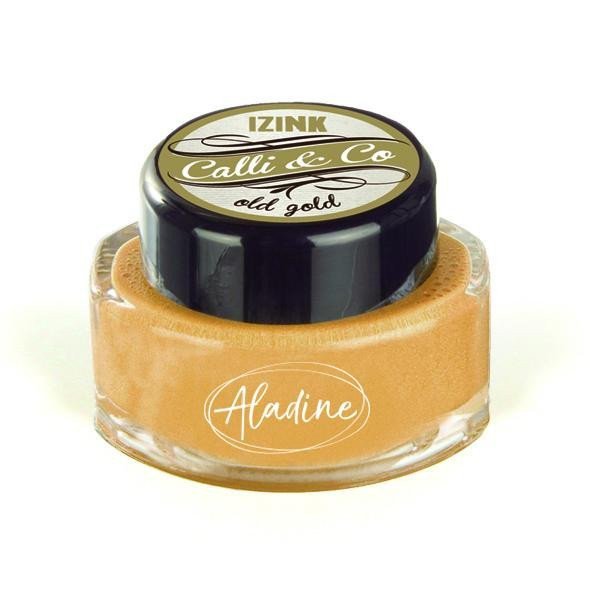 Kaligrafický inkoust Aladine IZINK CALLI CO - metalický zlatý 15 ml