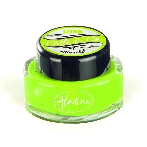Kaligrafický inkoust Aladine IZINK CALLI CO - metalický zelený 15 ml