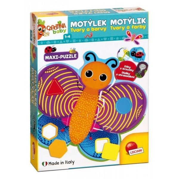 Carotina baby Motýlek - Tvary a barvy maxi-puzzle