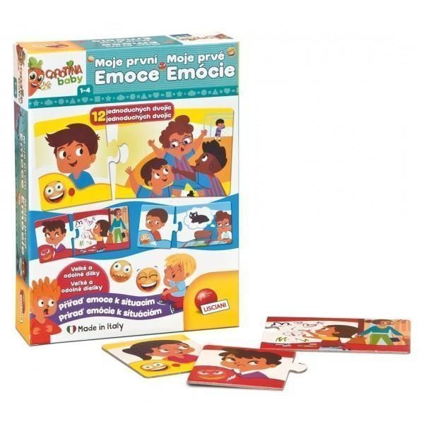 Carotina Baby Moje první Emoce - 12 jednoduchých dvojic - Přiřaď emoce k situacím