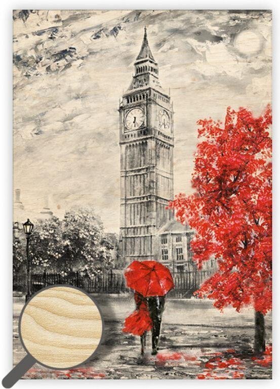 Obraz dřevěný Big Ben II 340x485