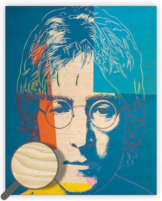 Obraz dřevěný John Lenon 450x520