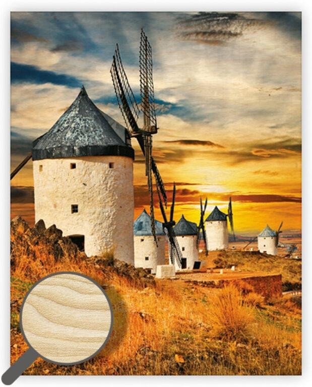 Obraz dřevěný Mills 450x520