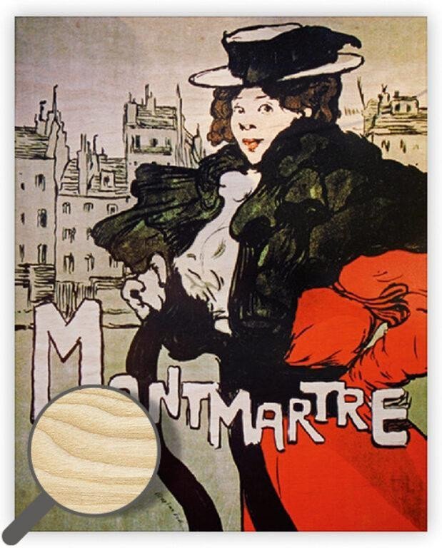 Obraz dřevěný Montmartre 240x300