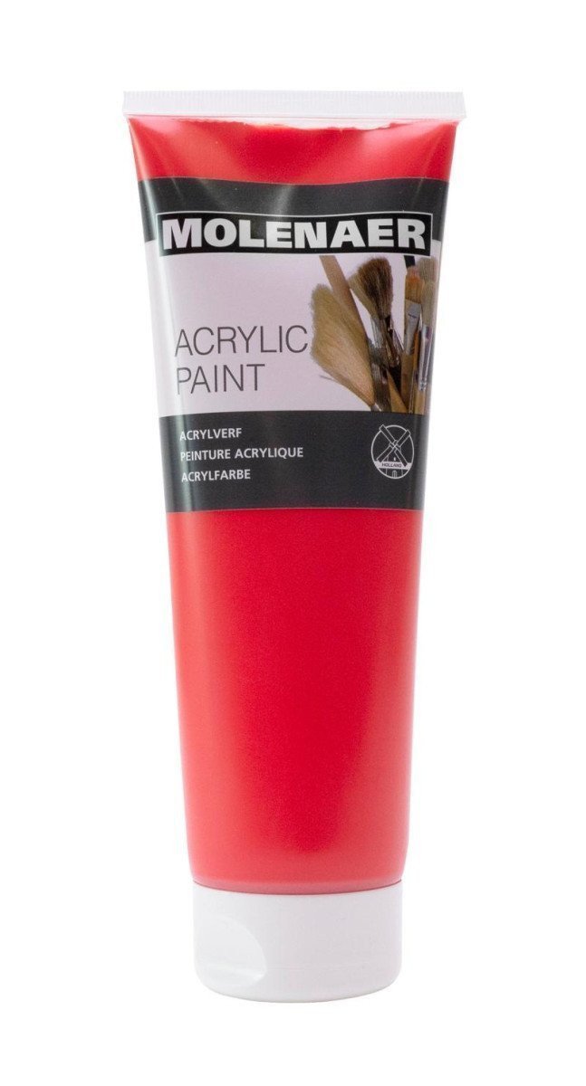 Molenaer akrylová barva 250 ml - cihlově červená